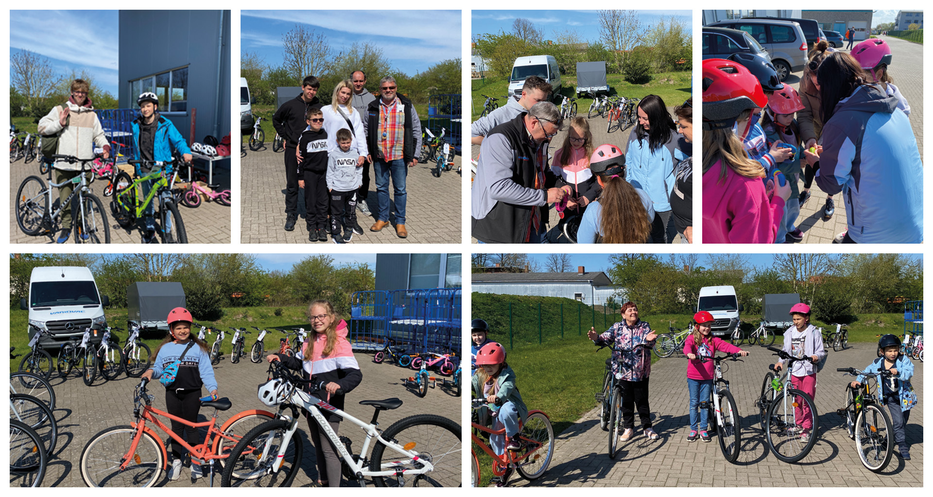 VARIOVAC Stiftung Fahrradspende für die Kinder